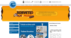 Desktop Screenshot of centralmaquinassorvetes.com.br